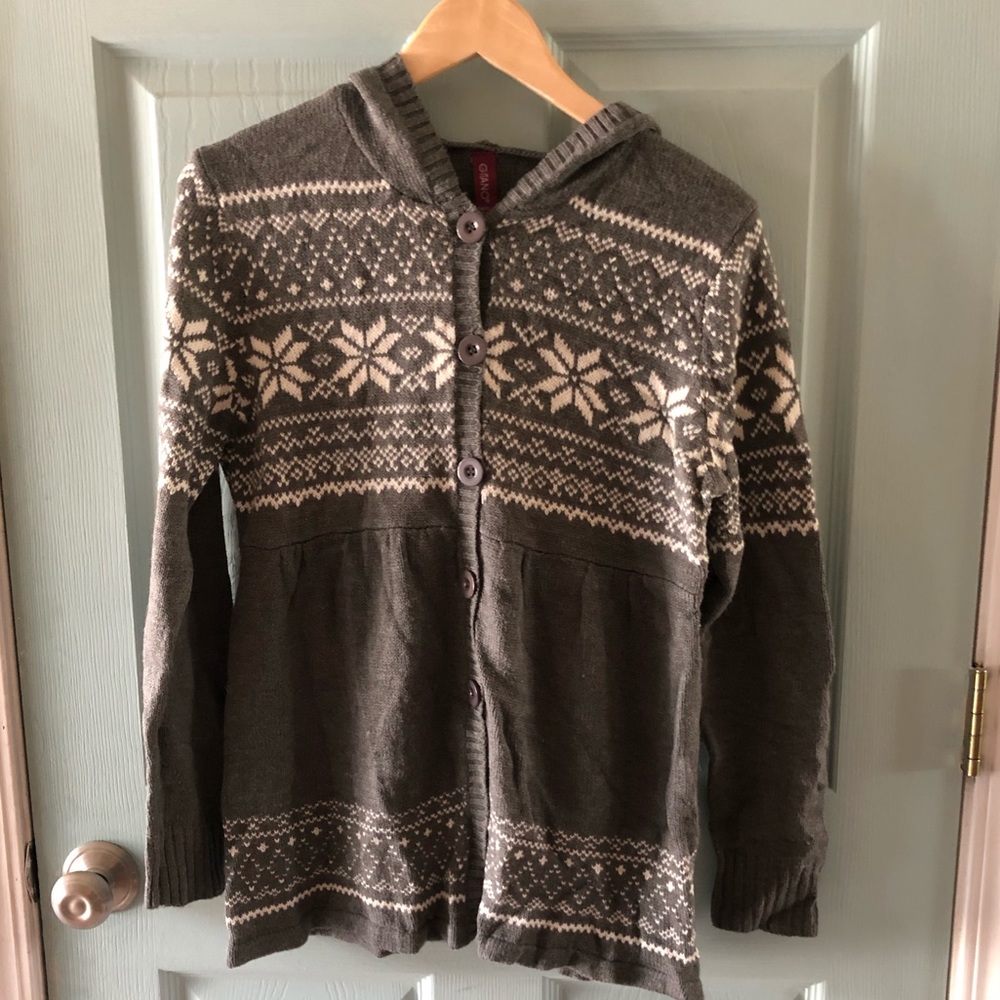 Grey Nordic cardigan